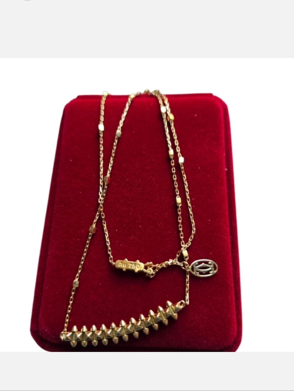 Real 18k  Saudi Gold Necklace - Picture 2 of 3